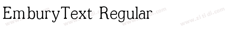 EmburyText Regular字体转换